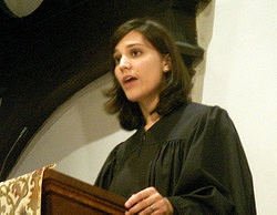 Caroline Dean preaching - Aug 23, 2009